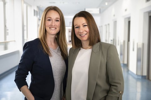 Lisa Ahlers und Doreen Strzys
